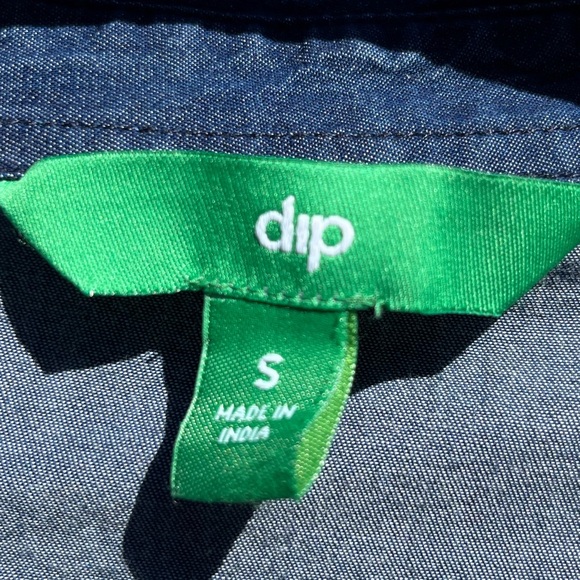 Dip blue button down top size small - Picture 3 of 17